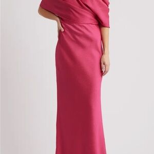 Amsale Pink Maxi Dress